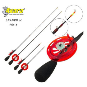 Удочка зимняя Akara Leader N с катушкой Red HI Carbon medium