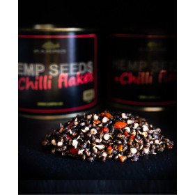 Зерносмесь CARPIO HEMP SEEDS+Chilli flakes / Зерна конопли с хлопьями Чили, 0.5 л