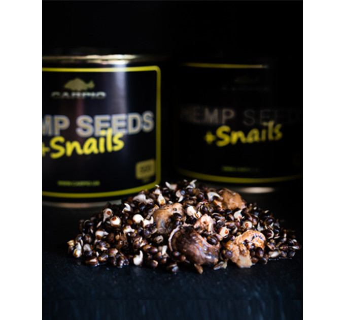 Зерносмесь CARPIO HEMP SEEDS+Snails / Зерна конопли с улиткой, 0.5 л