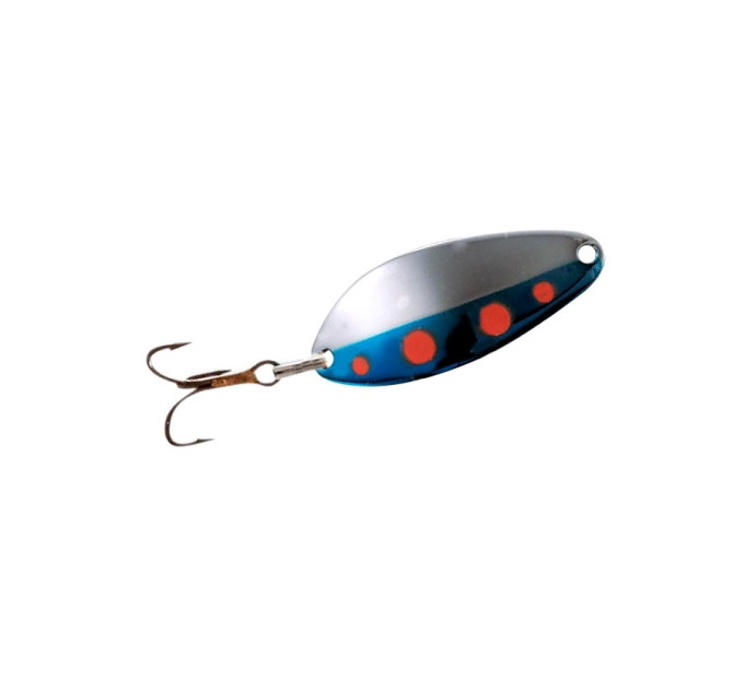 Блесна ACME Little Cleo Pattern 1/4 oz 7g 40mm #ODBN Orange Dot Blue Nickel