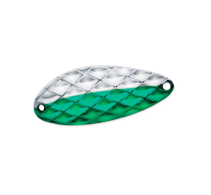 Блесна ACME Little Cleo Diamond 1/3 oz 9,5g 47mm #HNG Hammered Nickel Green