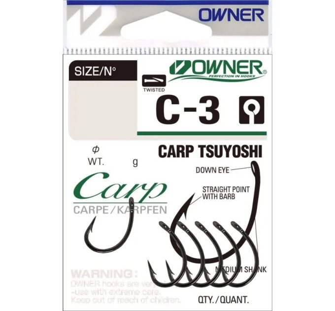 Гачок OWNER Carp Tsuyoshi C3-53263 №04