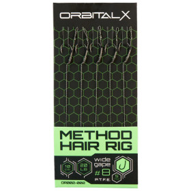 Поводок OrbitalX Method Hair Rig Wide Gape #10 20lb 10cm (5шт/уп) к:camo