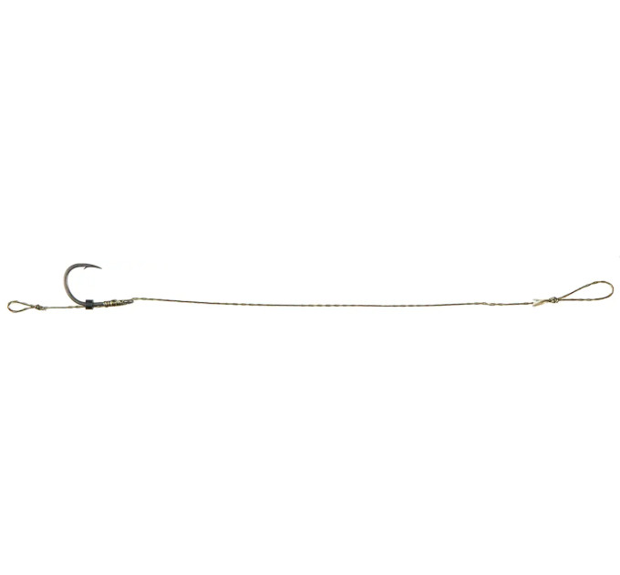 Поводок OrbitalX F1 Hair Rig Wide Gape #10 20lb 10cm (5шт/уп) к:weed
