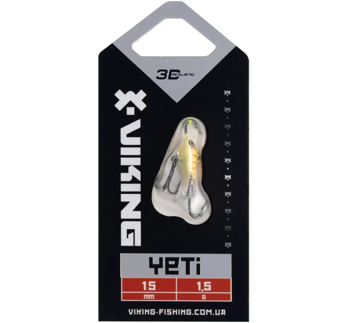 Балансир Viking Fishing Yeti Ice Jig 15mm 1.5g #06 Japanese School