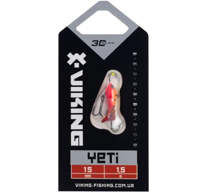 Балансир Viking Fishing Yeti Ice Jig 15mm 1.5g #15 Pink Moon