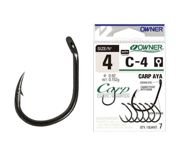 Крючок OWNER Carp Aya C4-53264 №02