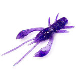 Силикон FishUp Real Craw 1.5" (10pcs.), #060 - Dark Violet/Peacock & Silver