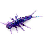 Силикон FishUp Stonefly 0.75" (12pcs.), #060 - Dark Violet/Peacock & Silver