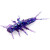 Силикон FishUp Stonefly 0.75" (12pcs.), #060 - Dark Violet/Peacock & Silver