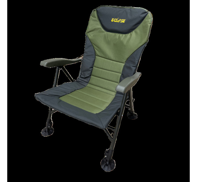 Крісло Eclipse Comfort XL 1010 складне коропове з підлокотниками та регулюванням нахилу