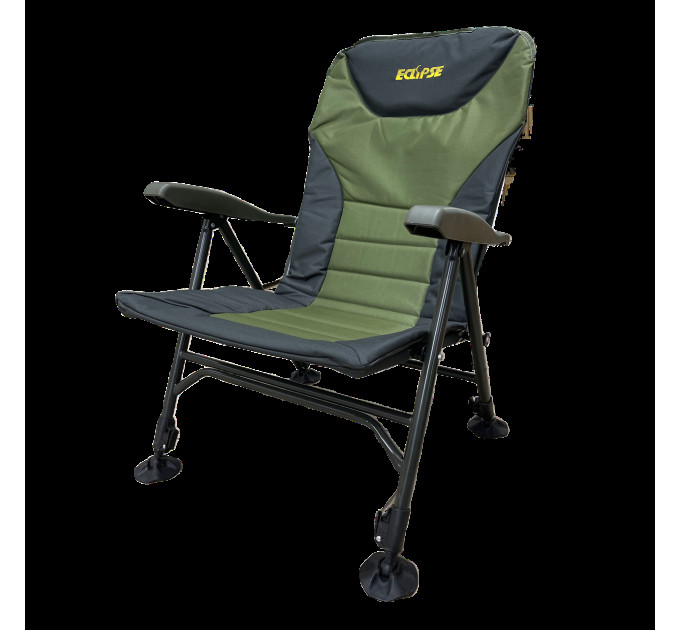 Крісло Eclipse Comfort XL 1010 складне коропове з підлокотниками та регулюванням нахилу