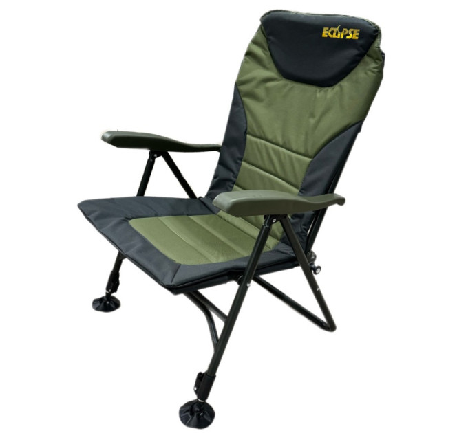Крісло Eclipse Comfort 1010-B складне коропове з підлокотниками та регулюванням нахилу