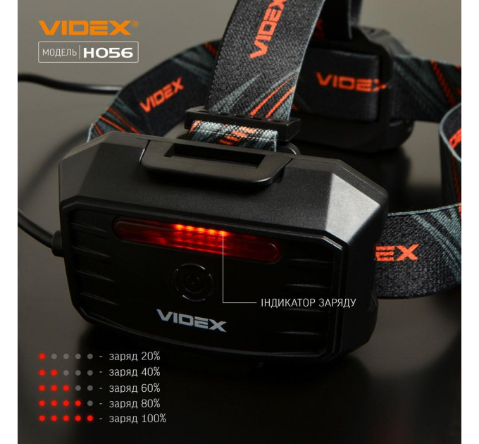 Налобный светодиодный фонарик VIDEX VLF-H056 1400Lm 6500K