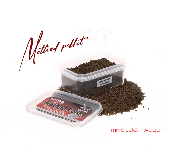 Пеллетс ADDER CARP Mikro Pellet 300 gr 2 mm Halibut / Палтус