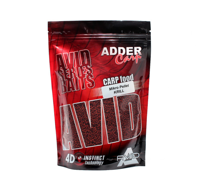 Пеллетс ADDER CARP Mikro Pellet 300 gr 2 mm Krill / Криль