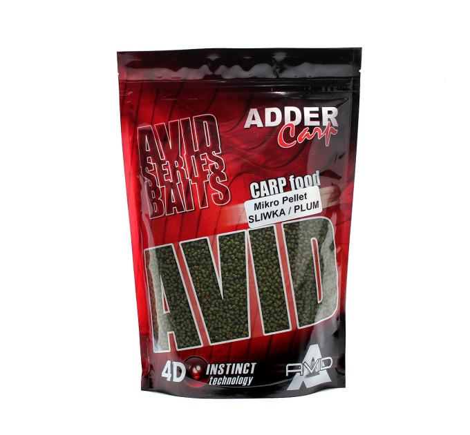 Пеллетс ADDER CARP Mikro Pellet 300 gr 2 mm Plum / Слива
