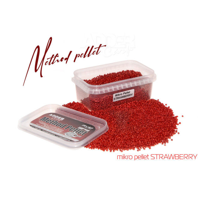 Пеллетс ADDER CARP Mikro Pellet 300 gr 2 mm Strawberry / Клубника