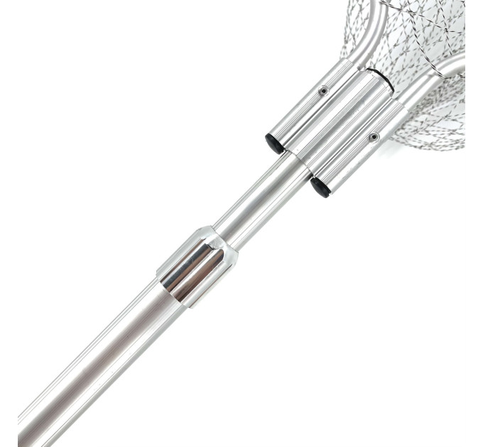 Підсак Breeze HY-270170-QP п'ятикутна цільна голова 70см, корд сітка, алюмінієва телескоп ручка 1,7м