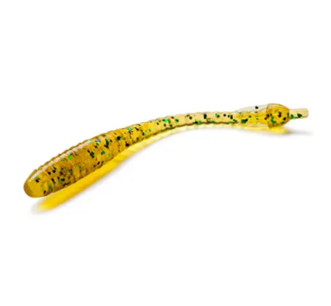 Силикон FishUp ARW Worm 2" (12pcs.), ##036 - Caramel/Green & Black