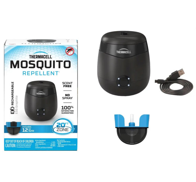 Устройство от комаров Thermacell E55 Rechargeable Mosquito Repeller ц:charcoal