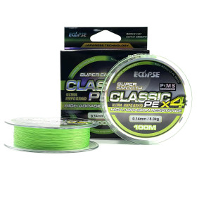 Шнур Eclipse X4 Classic PE Light Green 100m 0.08mm 4,5kg