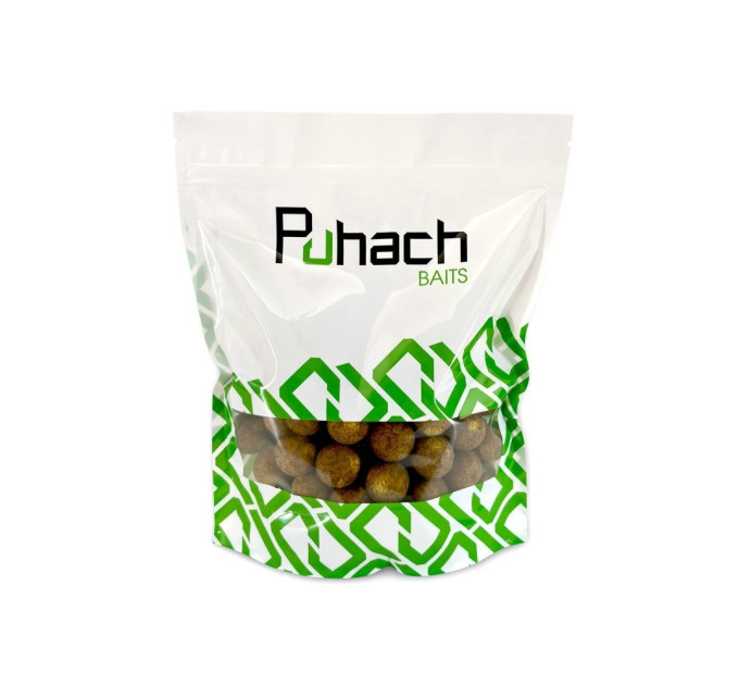 Puhach Baits Natural Line Shelf Life Boilies 24mm 1kg - Sweetcorn