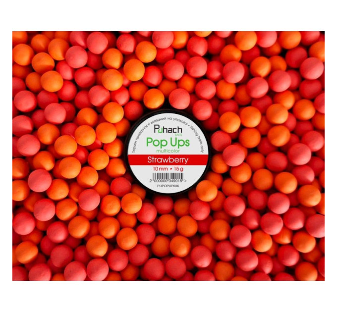Puhach Baits Pop Ups 10 mm Multicolor - Strawberry
