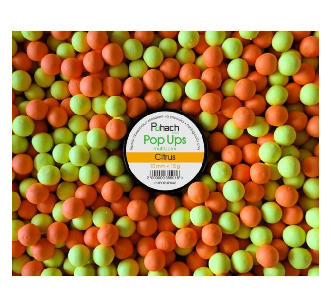 Puhach Baits Pop Ups 10 mm Multicolor - Citrus