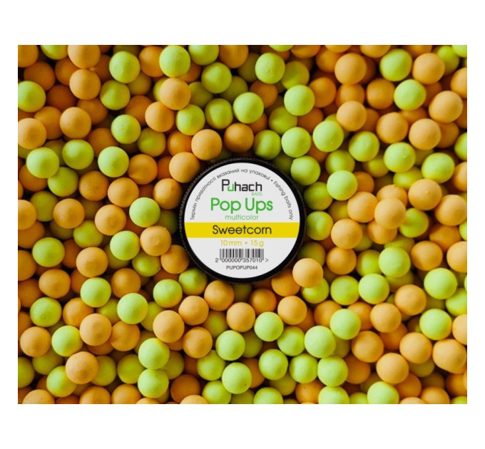 Puhach Baits Pop Ups 10 mm Multicolor - Sweetcorn