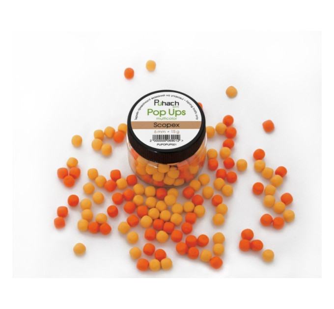 Puhach Baits Pop Ups 6 mm Multicolor - Scopex
