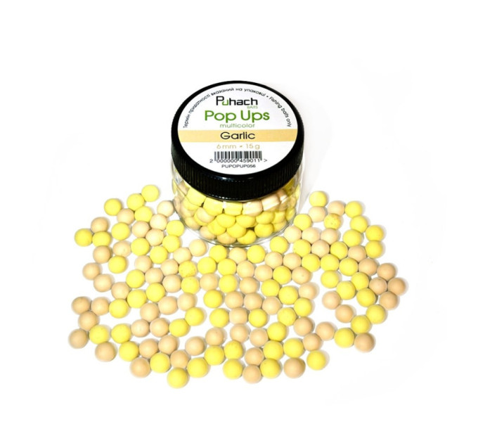 Puhach Baits Pop Ups 6 mm Multicolor - Garlic