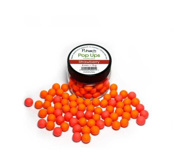 Puhach Baits Pop Ups 8 mm Multicolor - Strawberry