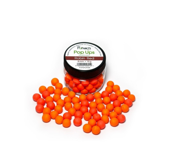 Puhach Baits Pop Ups 8 mm Multicolor - Robin Red