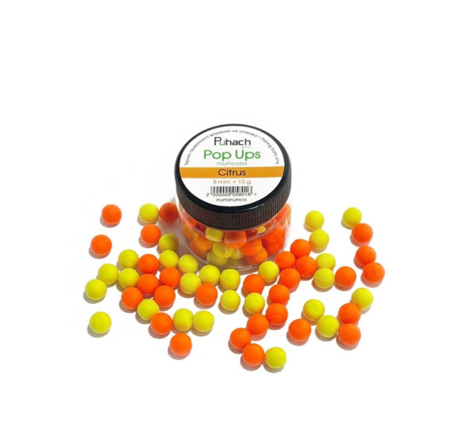 Puhach Baits Pop Ups 8 mm Multicolor - Citrus