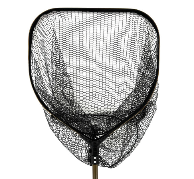 Подсак Breeze Y-226055-HD пятиугольный, голова каркасная 55 см, крупная чорная прорезиненная сетка