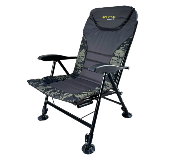Крісло Eclipse Voyager XL+ 1010-H складне з підлокотниками, регулюванням нахилу + под