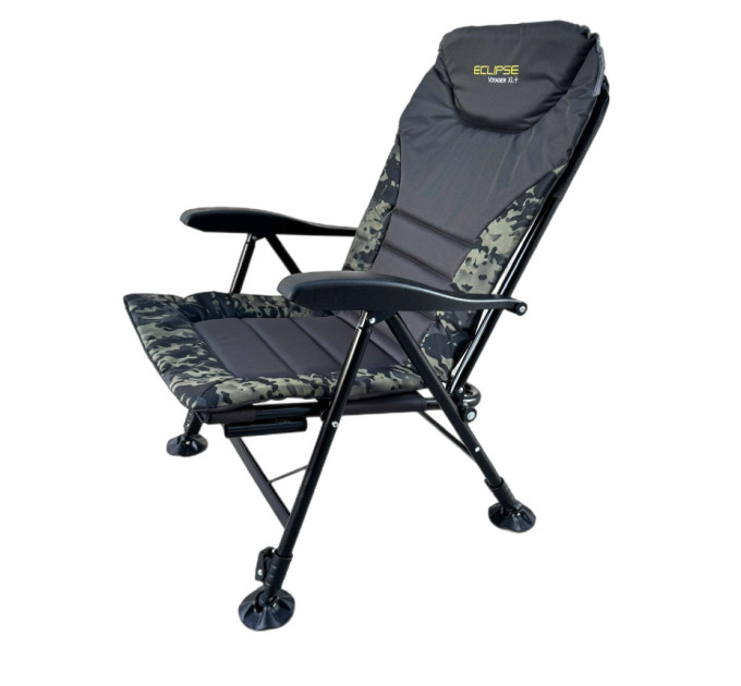Крісло Eclipse Voyager XL+ 1010-H складне з підлокотниками, регулюванням нахилу + под