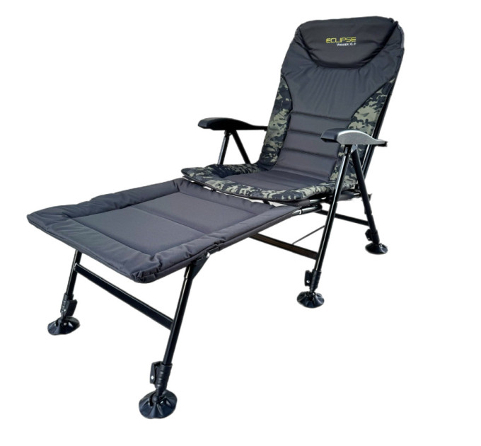 Крісло Eclipse Voyager XL+ 1010-H складне з підлокотниками, регулюванням нахилу + под