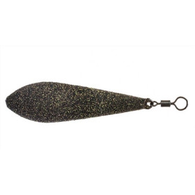Грузило BRAIN Long Cast текстурное покрытие "Camo Black" 70g
