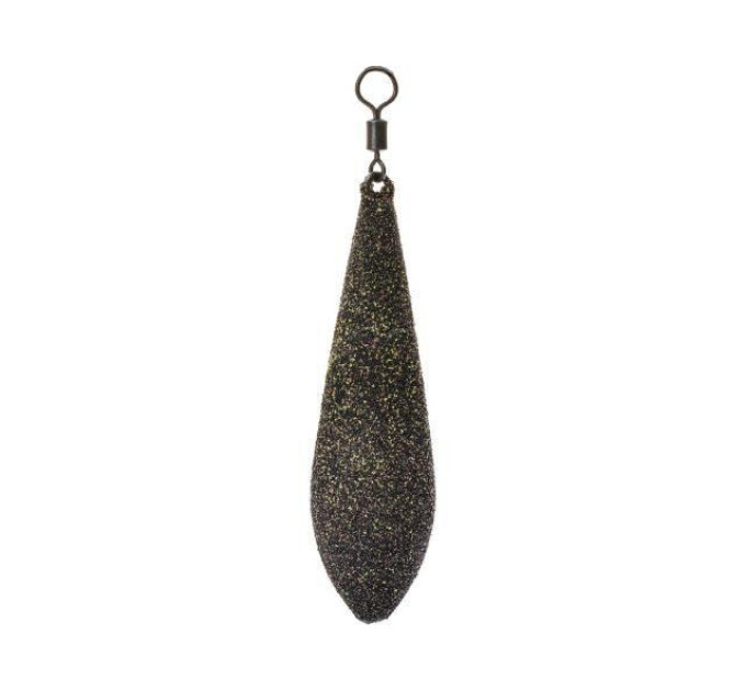 Грузило BRAIN Long Cast текстурное покрытие "Camo Black" 70g