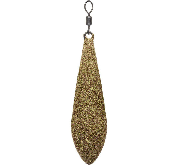 Грузило BRAIN Long Cast текстурное покрытие "Muddy Green" 100g