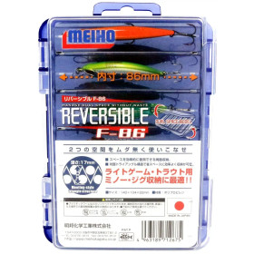 Коробка MEIHO Reversible F-86 ц:прозрачный