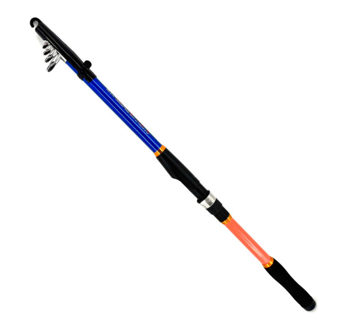 Удилище спиннинговое Trekker 2.4m 80-120g, двойная ручка, оранжевый