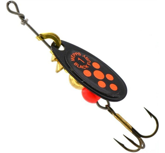 Блешня Mepps BLACK FURY 1 Black/Orange