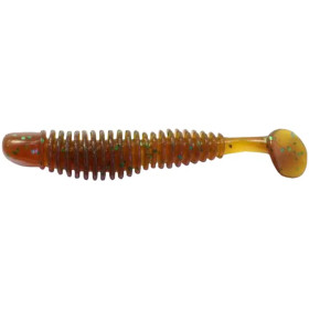 Силикон Reins Bubbling Shad 3" 565 Motor Oil Green Flake (8 шт/уп.)