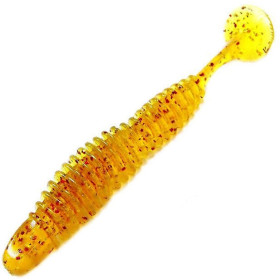 Силикон Reins Bubbling Shad 3" 598 Motoroil Real Gold (8 шт/уп.)