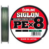 Шнур SUNLINE Siglon PE Х8 300m темно-зеленый #3.0/0.296mm 50lb/22.0kg