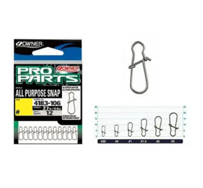 Застежка Owner All Purpose Snap P-02 №00 nickel
