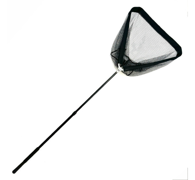 Подсак BREEZE HB002-250802 треугольный 80см, крупная прорезиненная сетка, ручка тескоп